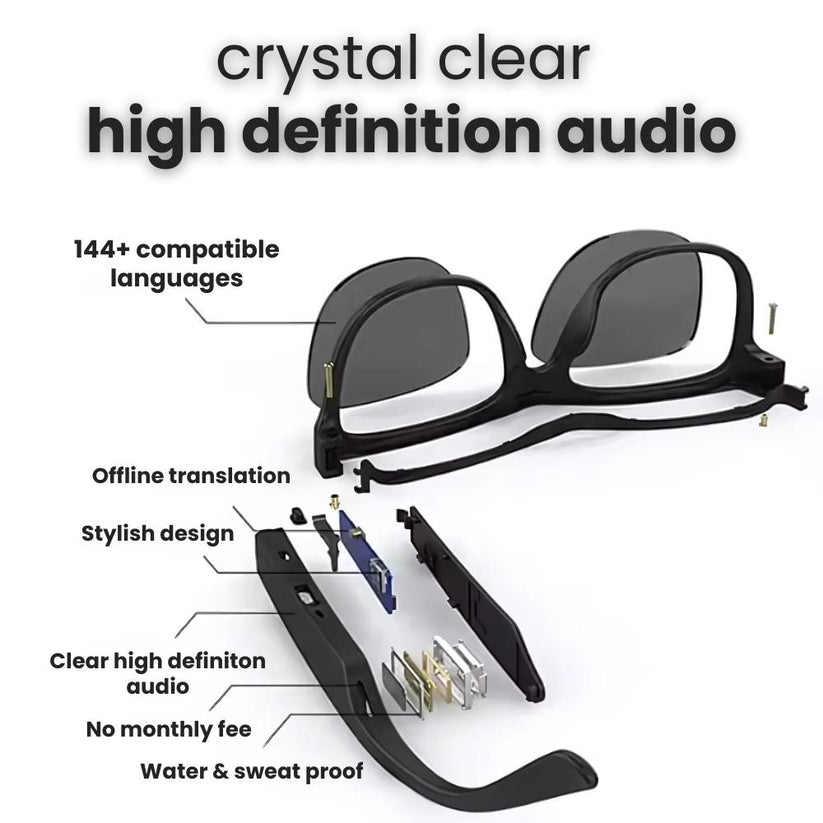 glasses that can "talk" make communication borderless!