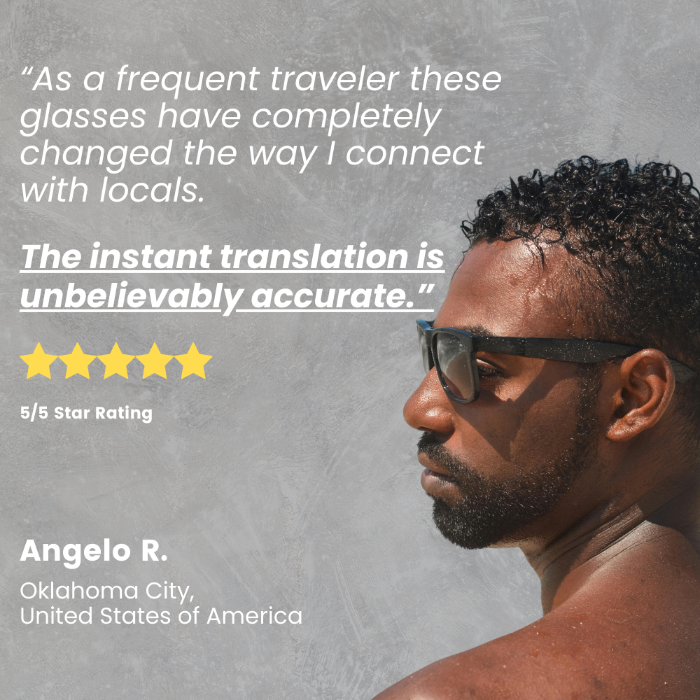 glasses that can "talk" make communication borderless!
