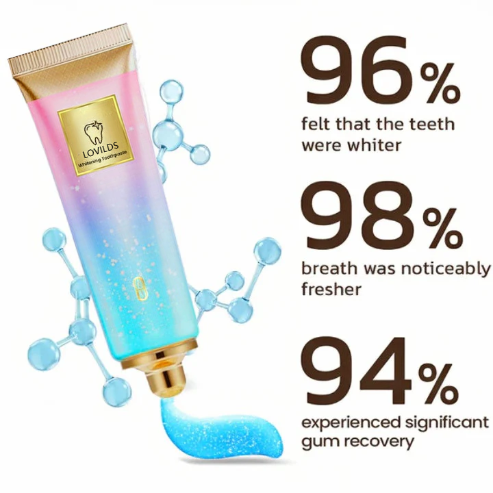 🦷 Say Goodbye to Stains & Bad Breath – Try LOVILDS™ Whitening Toothpaste!