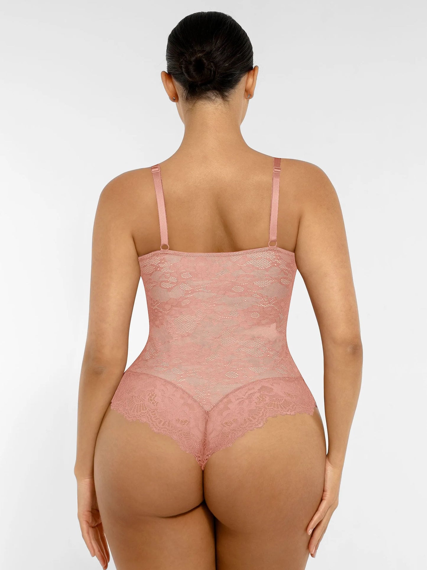 Feelingirl Lace V Neck Full Bodysuit