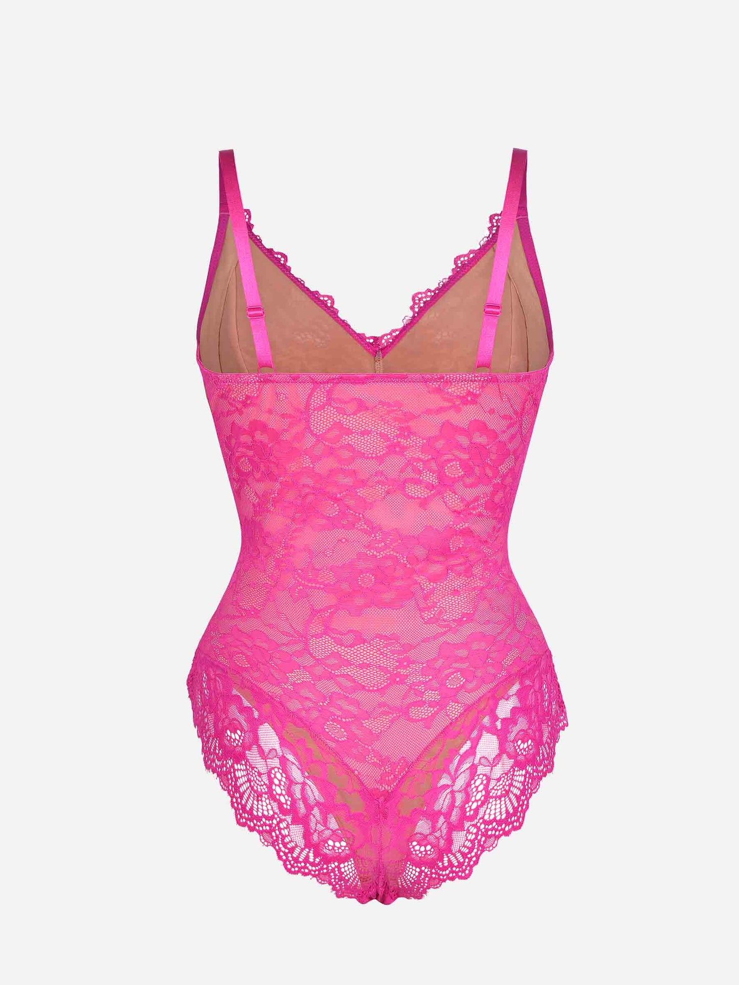 Feelingirl-V-Neck-Bodysuit-with-Lace-Fabric-PK5