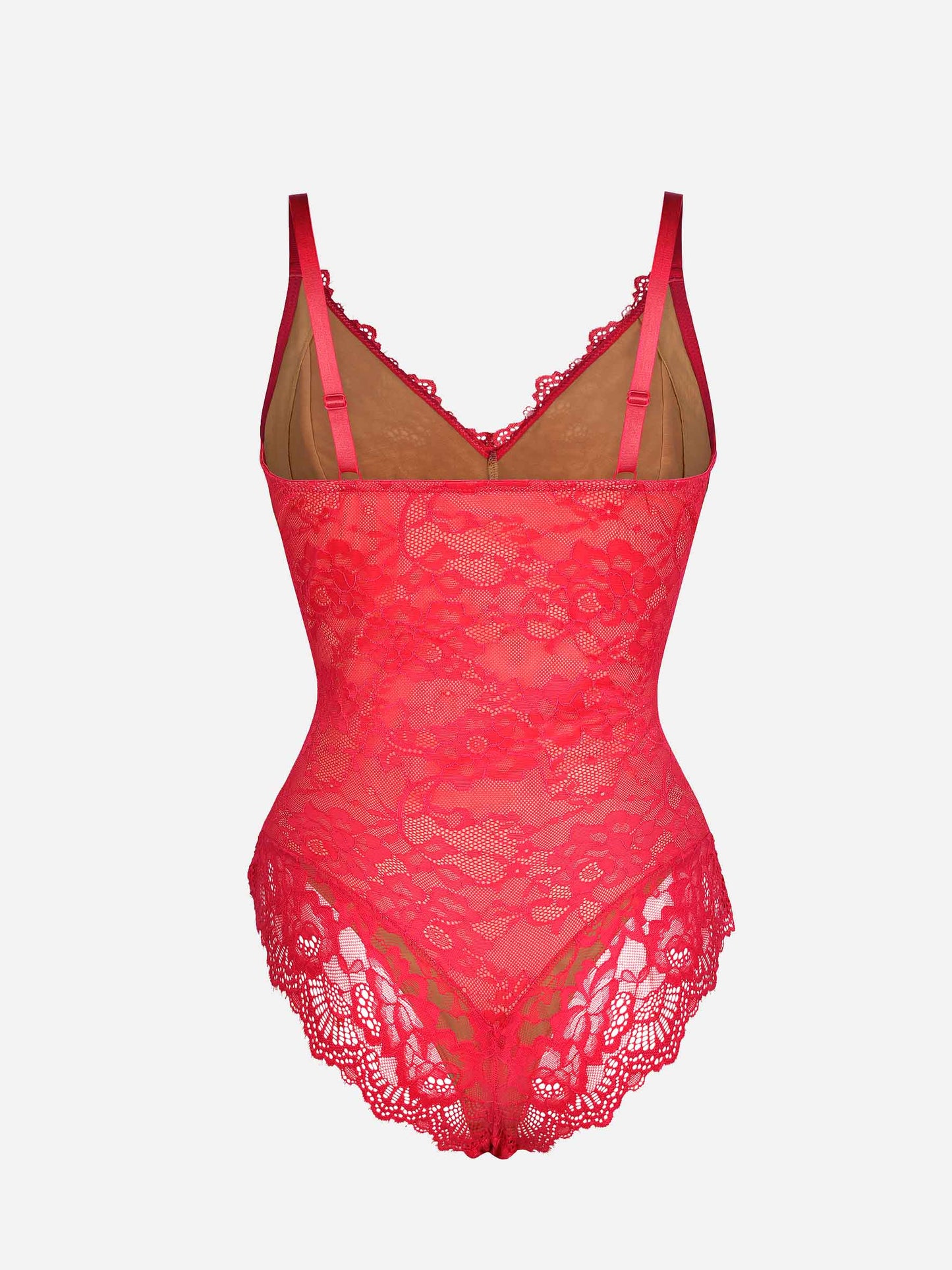 Feelingirl-V-Neck-Bodysuit-with-Lace-Fabric-RD8