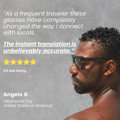 glasses that can "talk" make communication borderless!