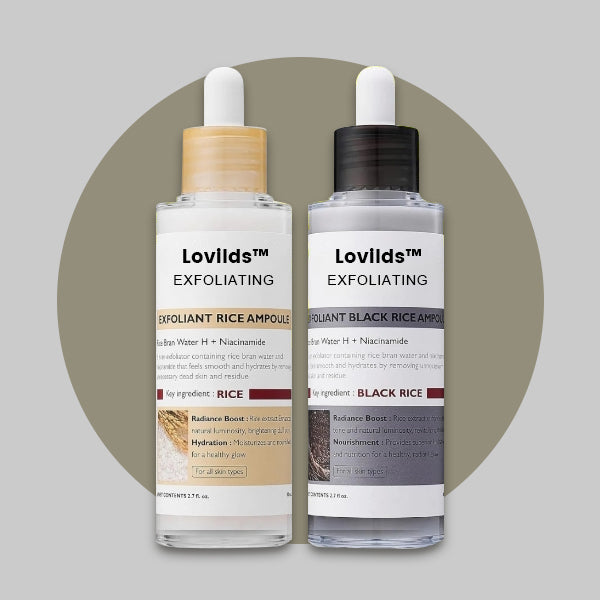 [Dr.Meloxin Official] Peel Shot Glow Rice Ampoule Duo - Serums for Brightening, Exfoliating, and Moisturizing - Suitable for All Skin Types