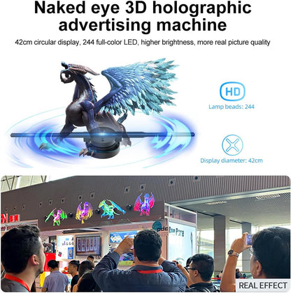 🔥 Sale 70% OFF🔥3D Hologram LED Fan Projector