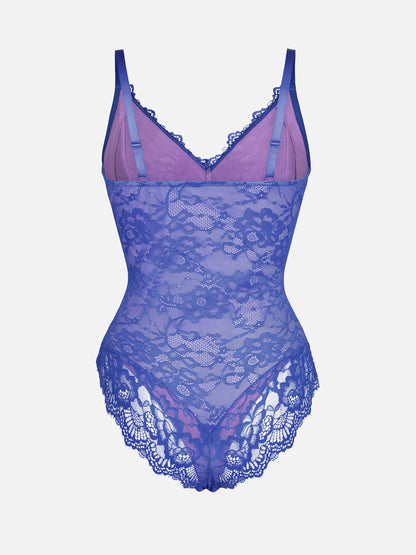 Feelingirl-V-Neck-Bodysuit-with-Lace-Fabric-BU7
